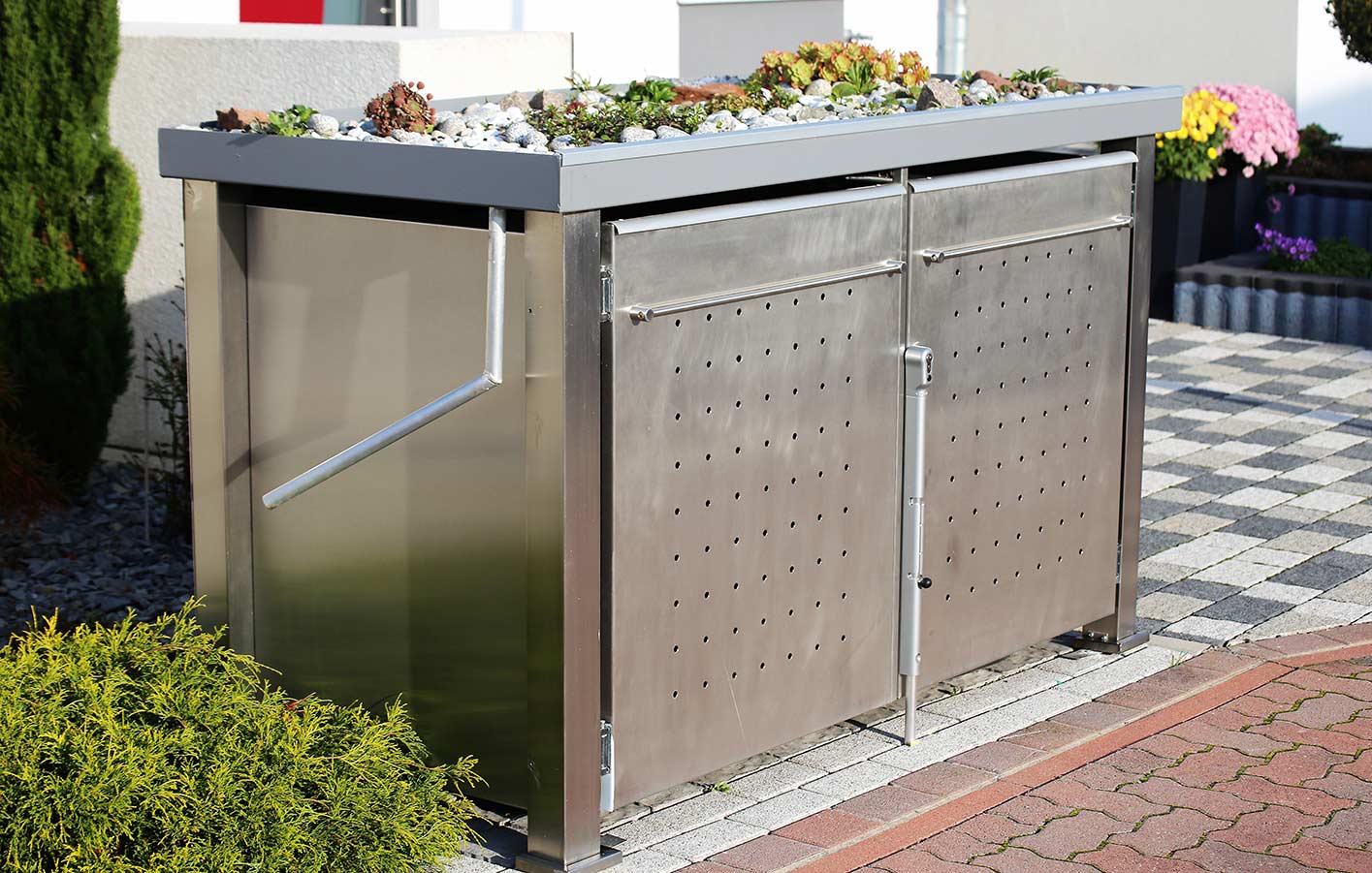 Mülltonnenboxen von Himmel & Weiss aus Sulzfeld Mülltonnenbox