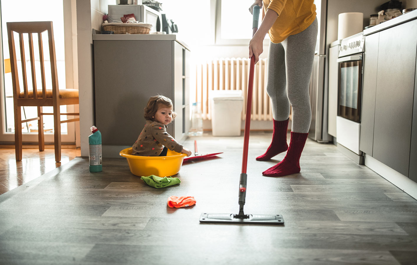 Linoleum in der Küche