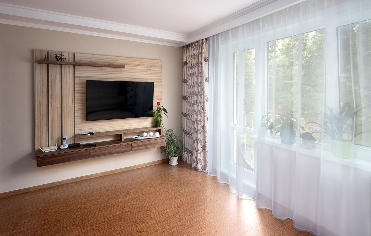 Korkboden von Himmel & Weiss Korkboden im Wohnzimmer